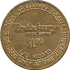 1 Dollar Gaming Token - The Treasury Casino Las Vegas