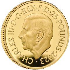 25 Pounds - Charles III The Police, Gold Proof
