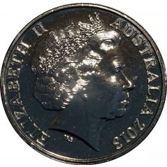 20 Cents - Elizabeth II 4th Portrait - Centenary of Australian Banknotes - 5 Pounds
