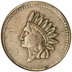 1 Cent - Civil War Token - Indian Head Copper Mine