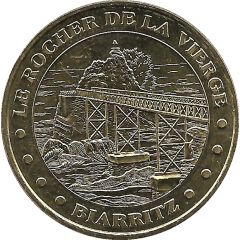 Monnaie de Paris Tourist Token - Biarritz Le rocher de la Vierge