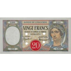 20 Francs Black text