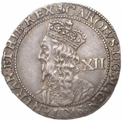 12 Shillings - Charles I 3rd Coinage, 4th Issue