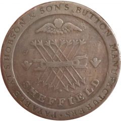 1 Penny Yorkshire / Sheffield - S. Hobson and Sons
