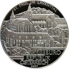 10 Euros Saint Paul`s Abbey, Lavanttal