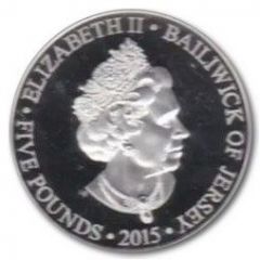 5 Pounds - Elizabeth II Longest Reigning Monarch - 1990's Portrait, Silver