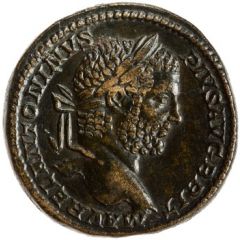 Sestertius - Caracalla VICT BRIT P M TR P XIIII COS III P P S C, Victory
