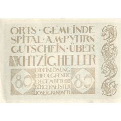80 Heller Spital am Pyhrn