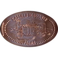 Elongated coin - Bellver castle