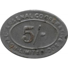 5 Shillings - Royal Arsenal CSL