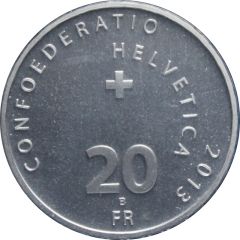 20 Francs Swiss wrestling