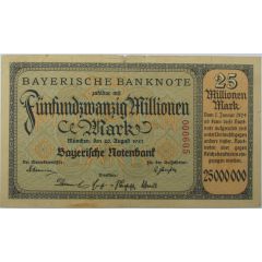 25 000 000 Mark Bayerische Notenbank