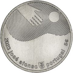 5 Euros José Afonso, copper-nickel