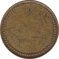 Coffee Machine Token Blank with 67/66 beads, d 21.3 mm