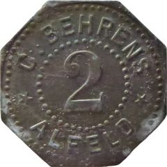 2 Pfennig - Alfeld C. Behrens