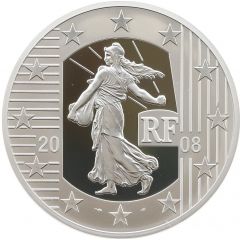 20 Euros French Republic , silver