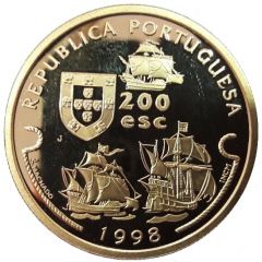 200 Escudos Vasco da Gama, Gold