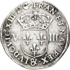 1/8 Écu - Louis XIII
