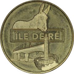 Monnaie de Paris Tourist Token - L`ile de Ré l’âne, le pont, le phare des baleines