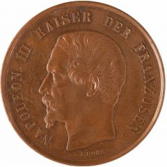 Medal - Hommage by the city of Frankfurt am Main to Napoleon III