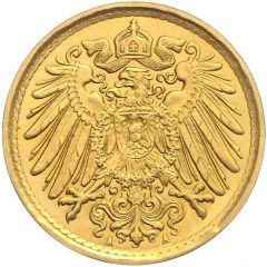 5 Pfennig - Wilhelm II type 2 - small shield - Pattern