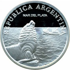 1 Peso Mar del Plata - Silver Proof Issue