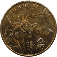 Monnaie de Paris Tourist Token - Ile de Ré L`âne en culotte et la rose trémière