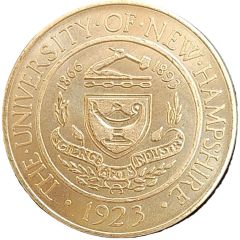 Medal - University of New Hampshire Durham, New Hampshire