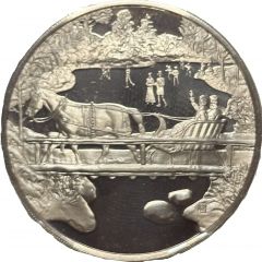 Holiday Greeting Card Medal - Winter Magic