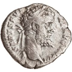 Denarius - Septimius Severus P M TR P II COS II P P, Jupiter