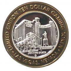 10 Dollar Limited Edition Silver Strike Gaming Token - Soccer Las Vegas Club, Las Vegas, Nevada