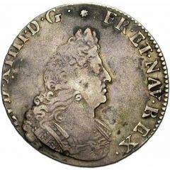 1/2 Ecu of Flanders with insignia - Louis XIV round shield