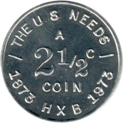 2 1/2 Cents - Harry X. Boosel Campaign Token