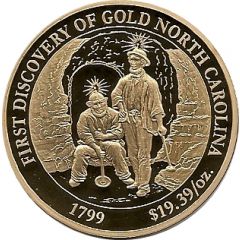 Medal - History of Gold Discovery of Gold