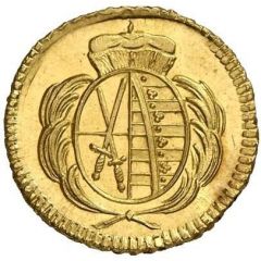 1 Heller - Frederick August III Gold pattern strike