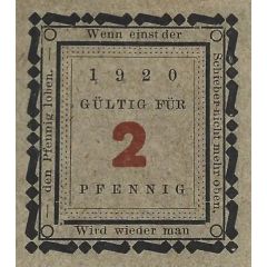 2 Pfennig Sparkasse