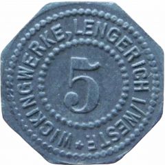 5 Pfennig - Lengerich in Westfalen Wickingwerke