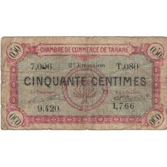 50 centimes - Chambre de Commerce de Tarare 69