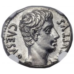 Denarius - Augustus OB CIVIS SERVATOS