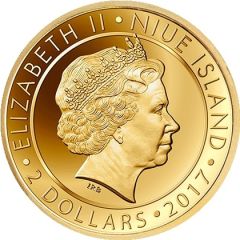 2 Dollars - Elizabeth II Christmas Wreath