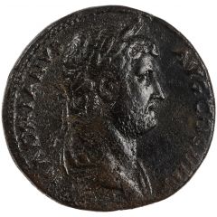 Sestertius - Hadrian // S C, Horus