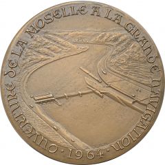 Medal - Moselle river opened for trade navigation