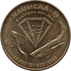 Monnaie de Paris Tourist Token - Boulogne-sur-Mer Nausicaä - La mer est sur terre