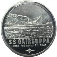 1 oz Silver S.S. Gairsoppa Shipwreck Round