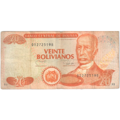 20 Bolivianos Dalence, Series A-C
