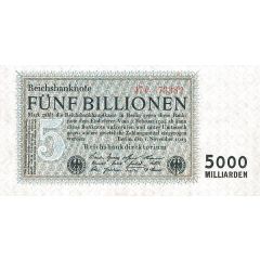 5 000 000 000 000 Mark Reichsbanknote