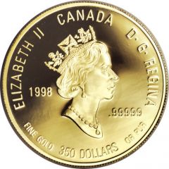 350 Dollars - Elizabeth II Flowers of Canada`s Coat of Arms