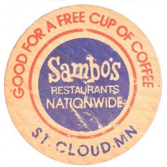 Free, Sambo`s Restaurants, St. Cloud, Minnesota