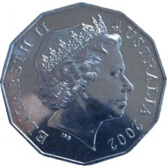 50 Cents - Elizabeth II 4th Portrait - Golden Jubilee