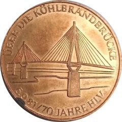 Medal - Hamburg, Uber Die, Kohlbrand Brucke